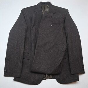 Studiosuits 42R 34x34 Brown Fleck Tweed Mens Jacket Pants Suit